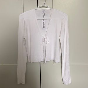 Garage White Tie Ling Sleeve